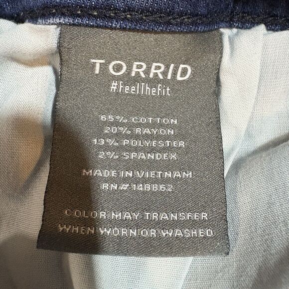 Torrid Jeggings Womens 20S Super Soft Stretch Blue Skinny Plus Size Denim - Picture 7 of 12
